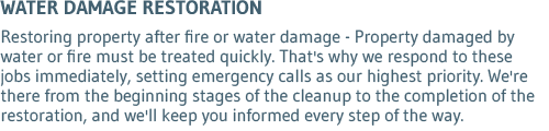 Water Damage Restoration Water Damage Restoration